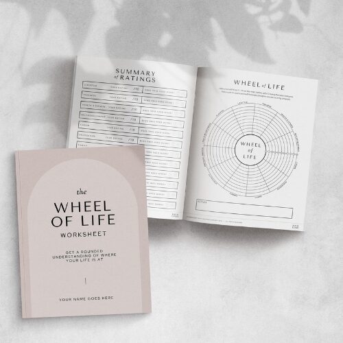Wheel of Life Worksheet Template