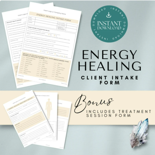 Energy healing intake form download