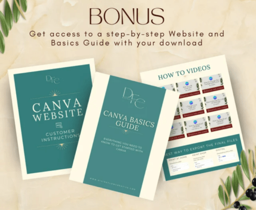 Free Canva Guide to help you step-by-step to set up your Canva Website