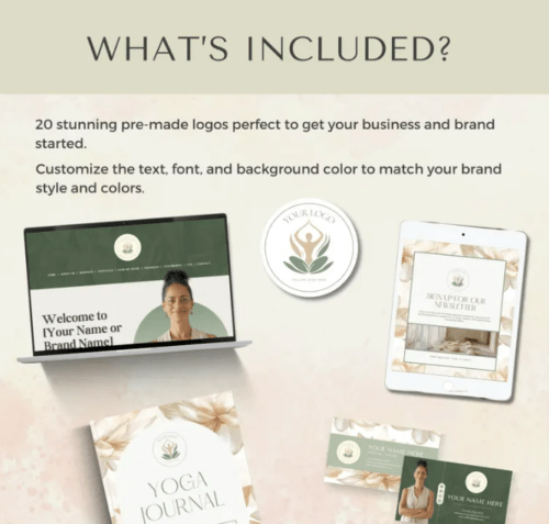 Holistic & Wellness Logo Bundle - Editable - Image 3