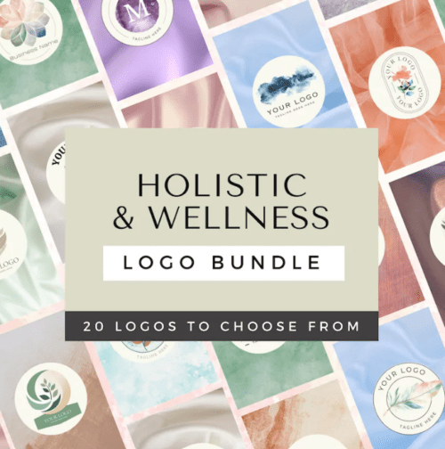 Holistic & Wellness Logo Bundle - Editable