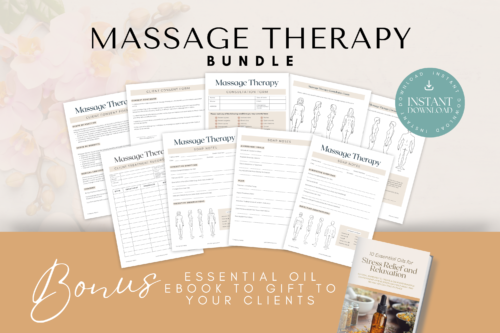 Massage Therapy Business Forms Bundle Digital Download